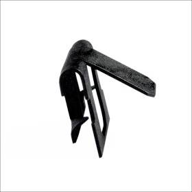 U-shaped panel edge staples with simple tabs