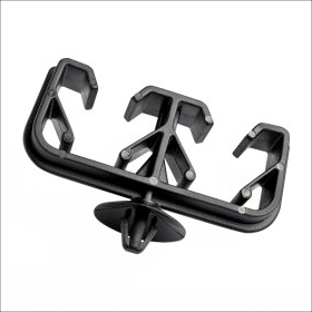 Support tubes, a clipper, through double