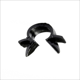 Supports tubes a clipper trou double omega