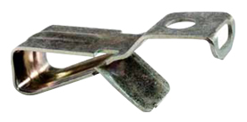 Adaptor bracket for tube and/or lanyard on the edges of Raymond panels