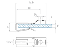 Raymond strap and/or tube holder adapter diagram