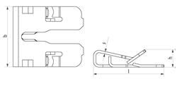 schéma Agrafe de mise a la terre auto dénudable