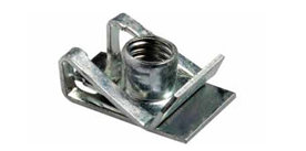 photo Ecrous A Raymond à pincer sur bords de panneaux / Métriques pour épaisseurs variables