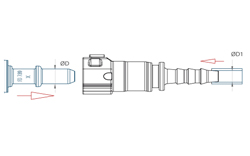 schéma Raccords rapides pour fluides A Raymond pour tuyaux polyamides