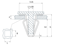 schéma Fixations d'habillage A Raymond