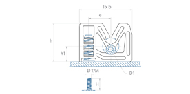 Raymond simple threaded stud tube support diagram