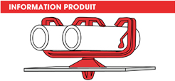 info supports tubes à clipper dans un trou double Raymond